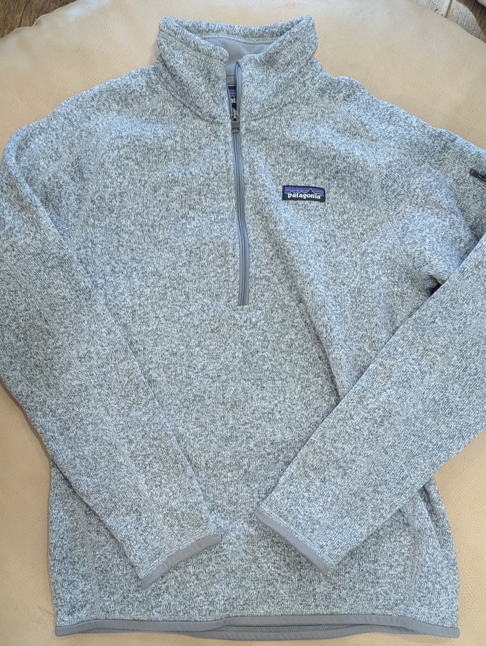 Patagonia Grey Better Sweater 1/4 Zip Fleece Size Medium